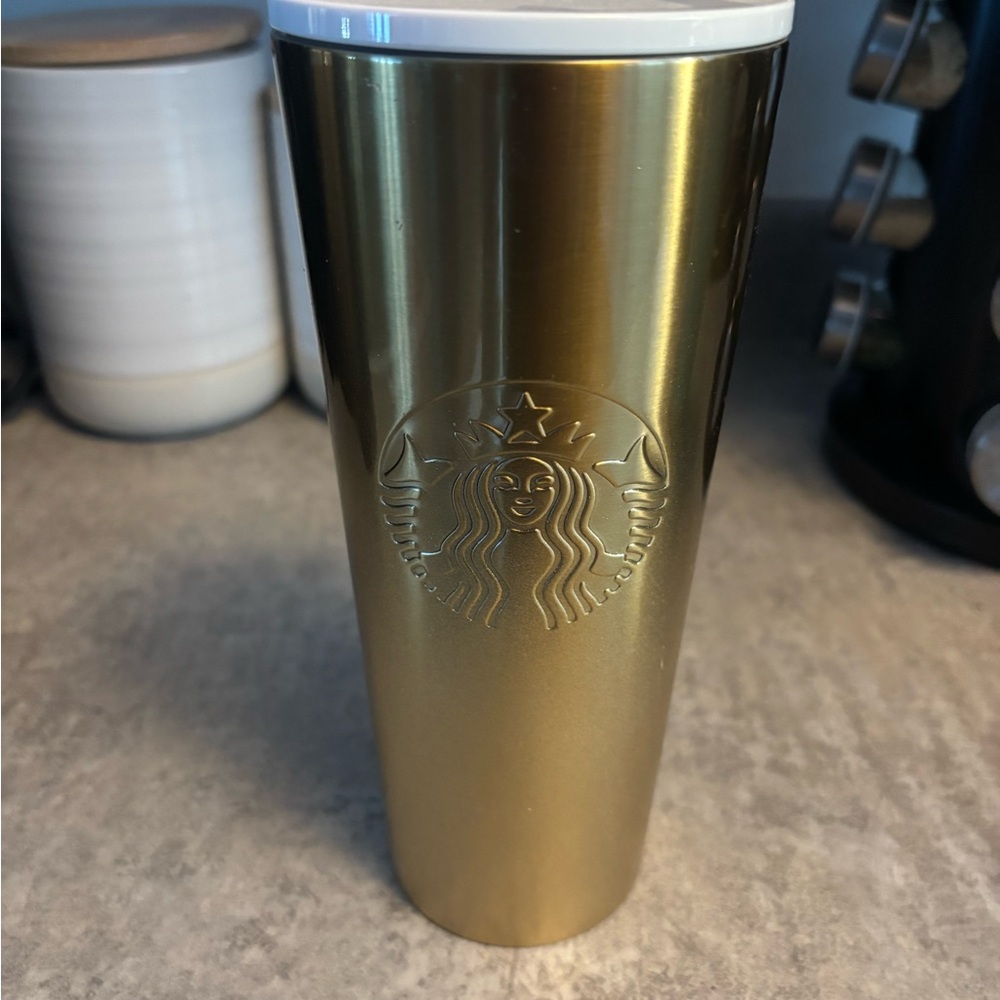 Starbucks Gold Accent Tumbler